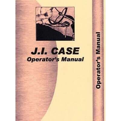 Operator's Manual fits Case 1700 1737 1740 